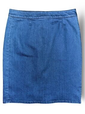 Vince Camuto Classic Blue Denim Pencil Skirt